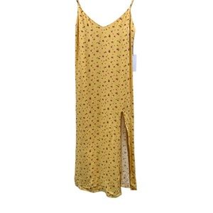 Reformation Crimini Slip Dress Yellow sz 8 NWOT